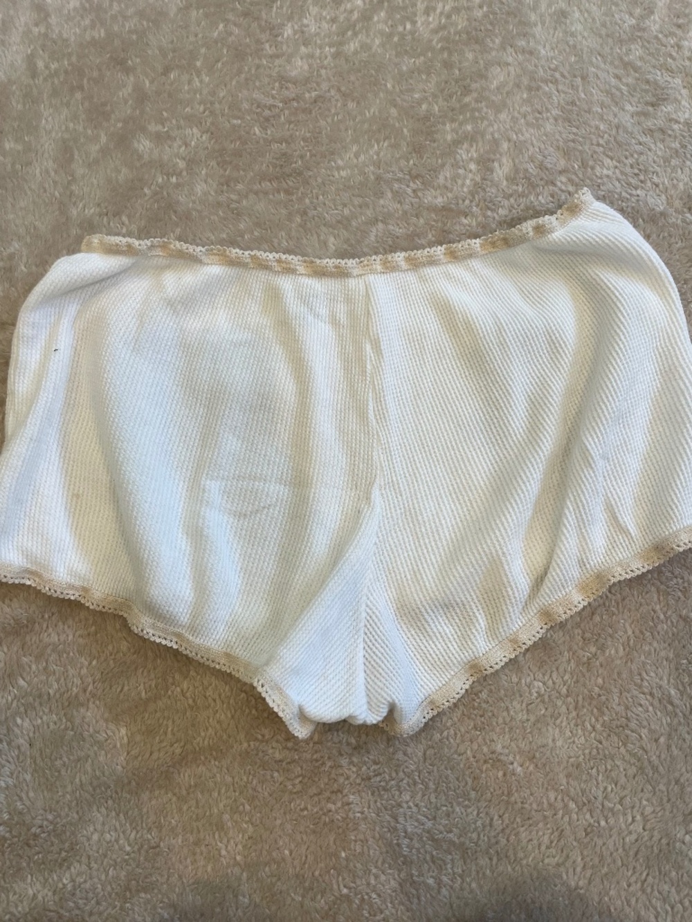 White Brandy Melville Sleep Shorts